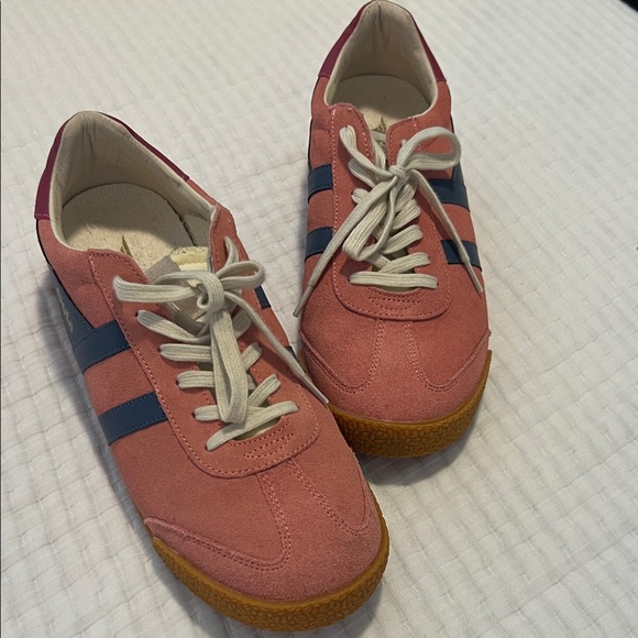 Gola Pink and Blue Sneakers with Gum Sole - Picture 1 of 5